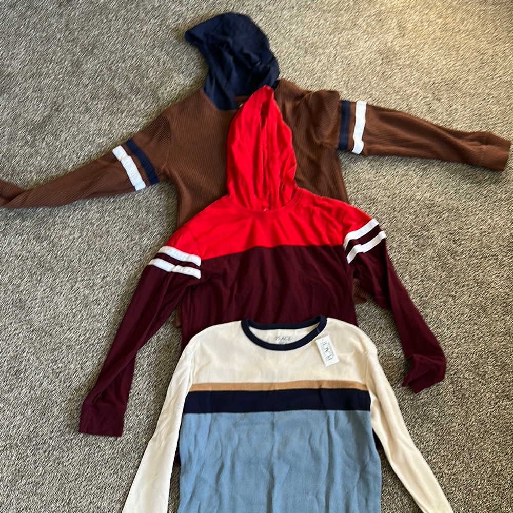 Set of 3 long sleeve shirts